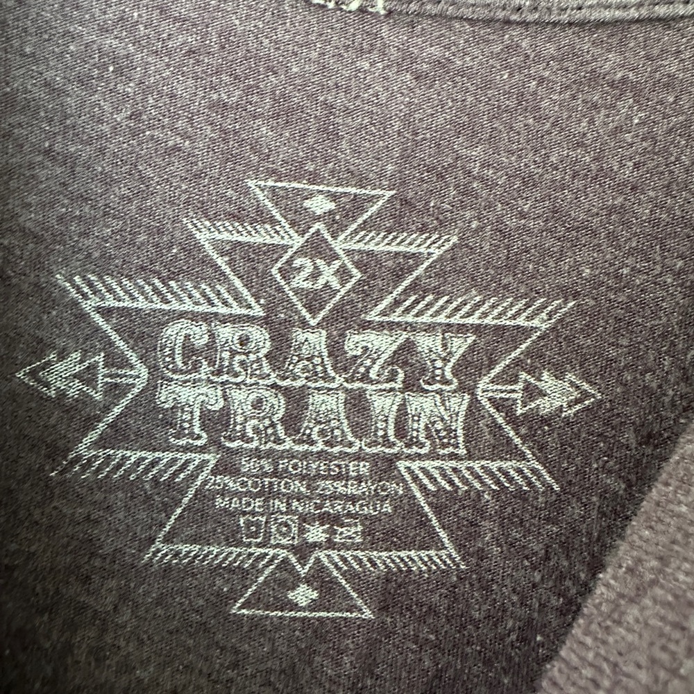 💚Crazy Train Purple Graphic Tee - Picture 3 of 4
